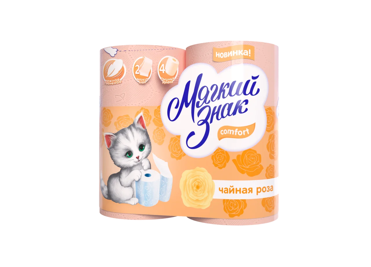 Туалетная бумага Мягкий Знак 4рул